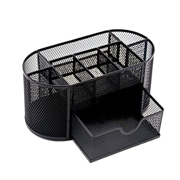 Multifunktionel Workspace Supply Organizers Mesh Pen Organizer til kontorbord