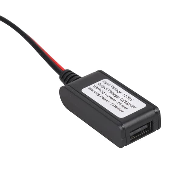 Stor strøm QC3 0 USB-opladerkabel ledning til DC12V-32V strømforsyning