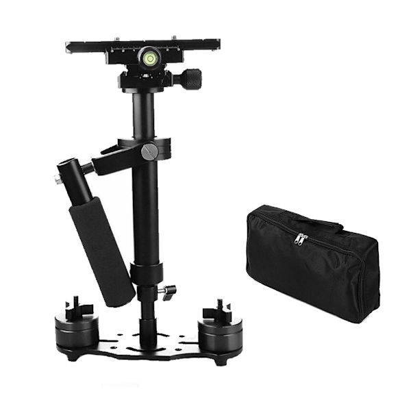 S40 Handhållen stabilisator Anti-Shake Video Stabilisator Aluminiumlegering för videokamera Kamera Video DV DSLRs