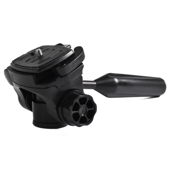 Stativpanne for hode, 360° rotasjon 90° tilt 3-D Stativ for hode 3/8" Gjenge 1/4"