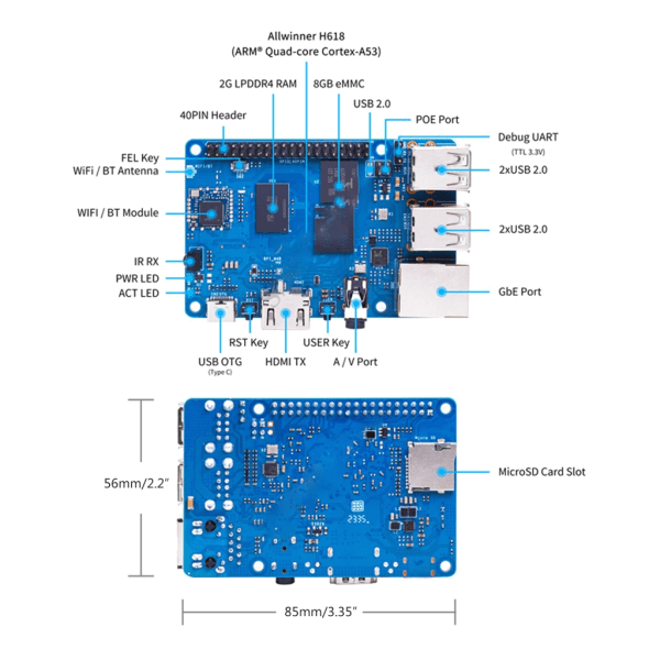 För Banana Pi Single Board Computer Support WiFi Bluetooth-kompatibelt kort