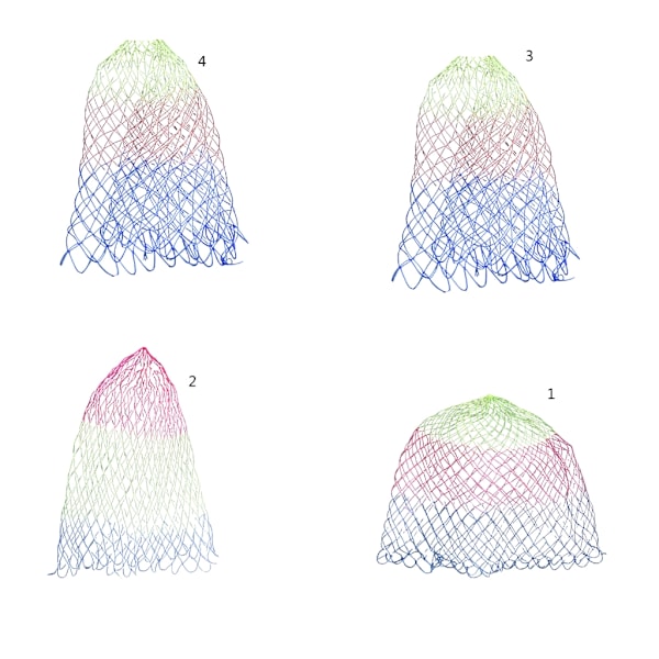 Nylon Fiske Net Rhombus Meshs Hul Nettings Foldbar Nylon Landing Dip Net WB4 model 60cm