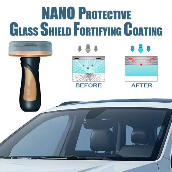Bilglass Ripemotstandsbelegg Nanos Beskyttende Glassskjold Forsterkende belegg Enkel å bruke for daglige pendler null - 2