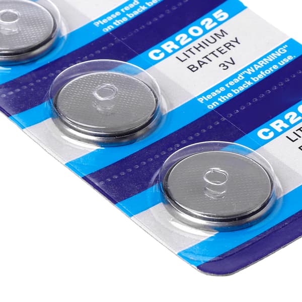 5 stk./kort Lithium Batteri CR2025 Knapcelle Batterier 3V til Ur Computer