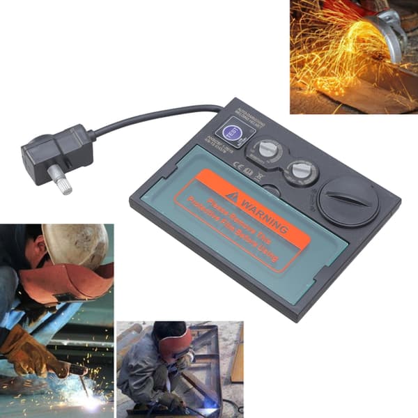 Solcellsdriven Pro Automatisk Mörkare Svetslins Panel Svetshjälm/Masklins