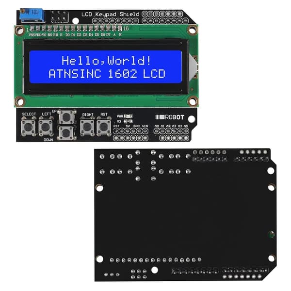 LCD-knappsats Shield LCD1602 expansionsmodul som förbättrar projekteffektiviteten