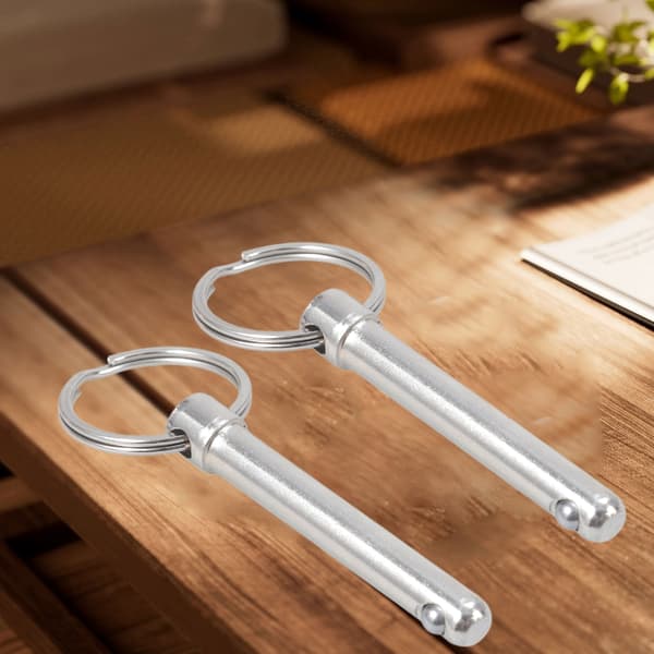 Set med 10 snabblås med kulhuvud av kolstål, låsstift 8x60mm