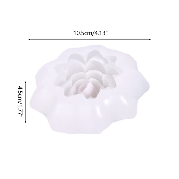 3D Blomsterlysforme til DIY Håndværk Lys Sæbe