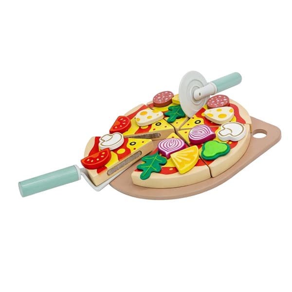 Puinen simulaatio pizzakeittiö leikkiruoka leikkuulelu taaperoille teeskentelylelu