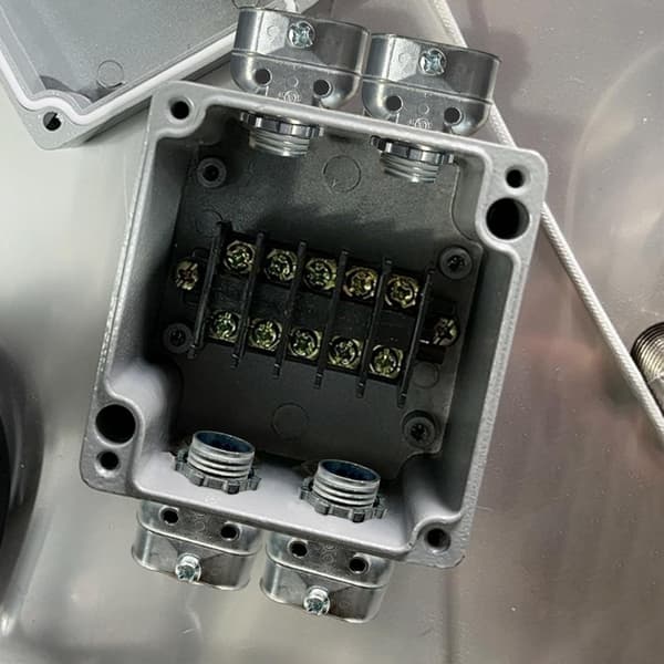 5 stk. rustfrit stål 3/8 tommer rørforbindelse metal samledåse fitting