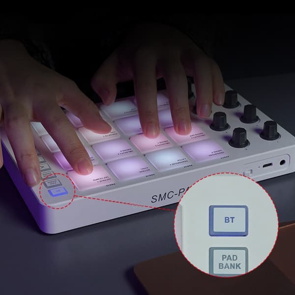 MIDI Keyboard Controller, Lite Praktisk USB MIDI Keyboard med 16 Trommeputer