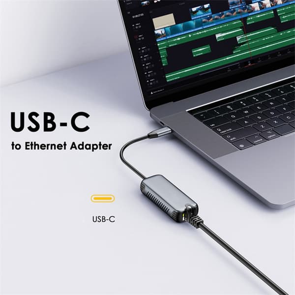 5 Gbps Type C til RJ45 Gigabit Ethernet Adapter Kablet Netværkskonverter