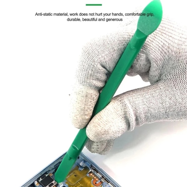 10 i 1 dubbelhuvud plast Bänd öppningsverktyg Spudger för mobiltelefon bärbar dator
