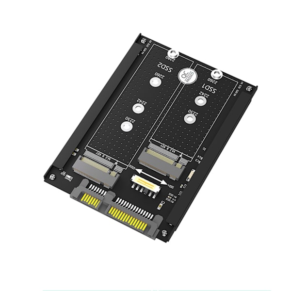 M.2 NGFF B -avain/B&M-avain ja mSATA SSD - 2,5 tuuman Sata 3.0 -sovitinmuunnin