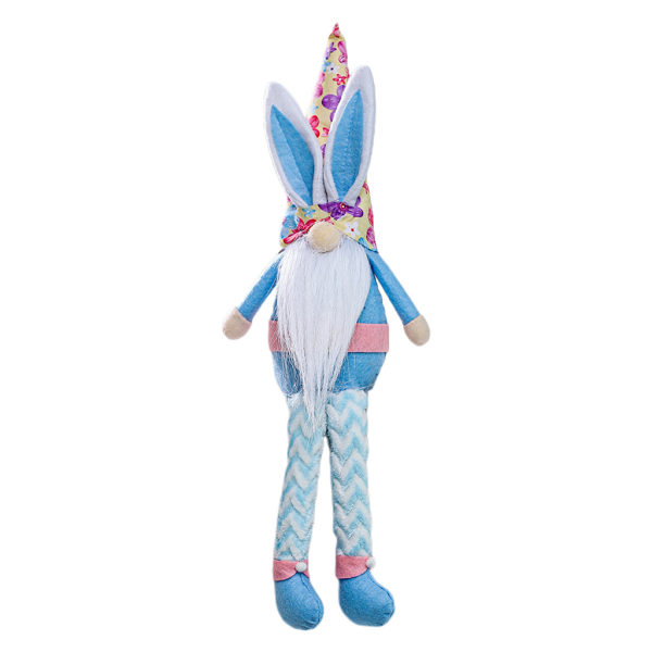Påsk Långbent Kanin Gnome Handgjorda kanin plyschleksaker för dockornament Dec