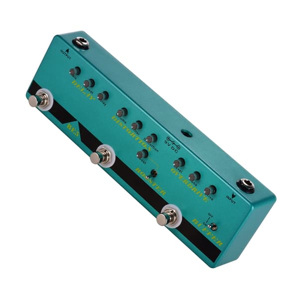 5-i-1 Gitar Effekt Stompbox med Delay og True Bypass Design