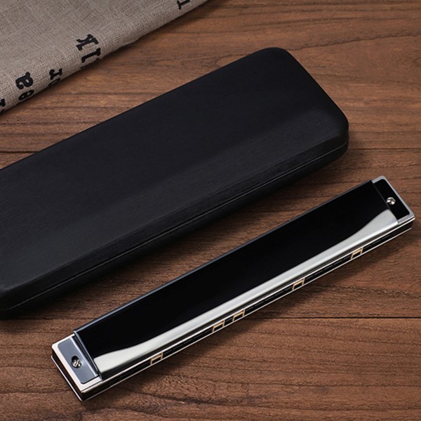 Harmonica i C-dur 24 hål Polyfoni Orgel Diatonisk Mun C