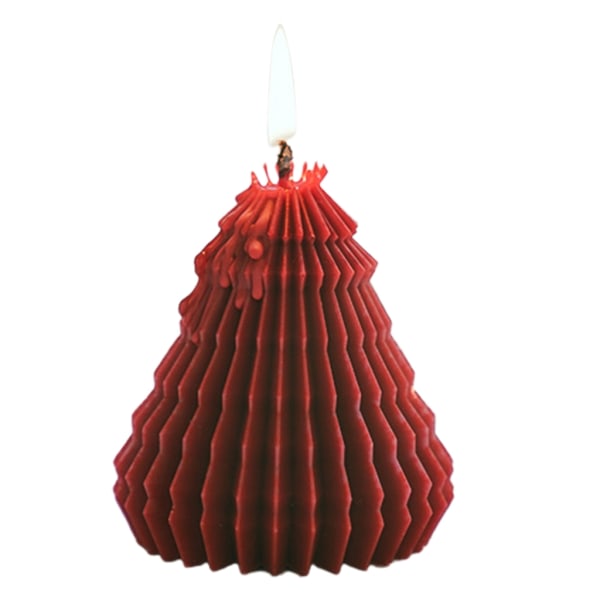 Kreativt juldoftljus Unik julklapp för kvinnor, festljus i 3D-form för festlig dekoration Red