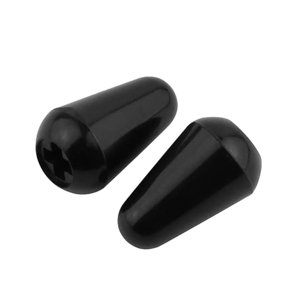 Guitar Toggle Switch Tip Elektrisk Guitar Pickup Switch Knob Tip Cap Plast Black