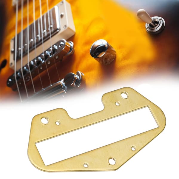Kobberbunnplate for gitarbro-pickuper forbedrer gitarens lydkvalitet