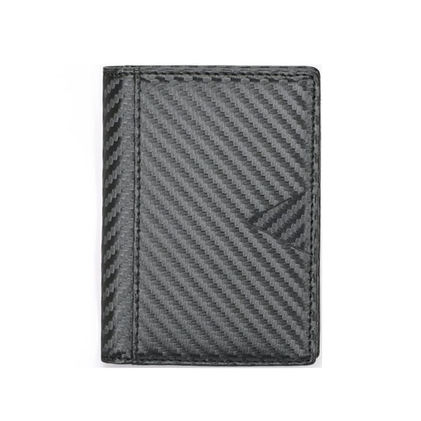 Carbon Fiber Card Holder RFID Blocking Visitkort Pung til Kvinder Mænd Gave