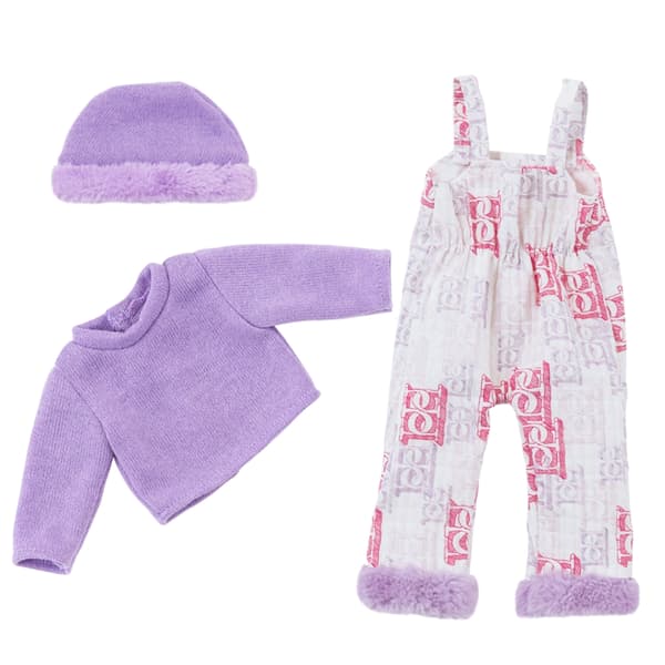 Lavendel Pyjamas Sæt til 18 Tommer Dukker Inkluderer Plys Hvalpe Tøffel