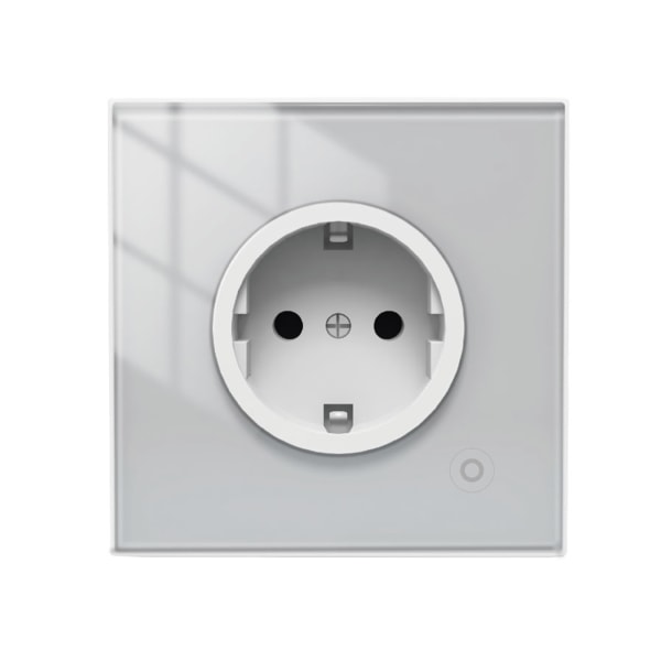 WiFi Tuya för smart vägguttag EU/UK/FR Standard eluttag Plug for Smart Life för Aleax hemövervakningsglas White - EU Plug