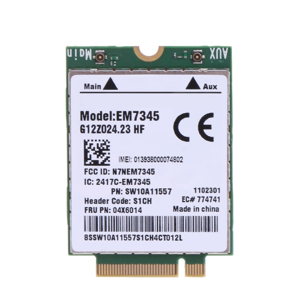 EM7345-kort 4G LTE WWAN-kortmodul, dedikerad 4G-modul för Lenovo ThinkPad X240 T440 T440P X250 T450 LTE 4G