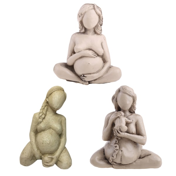 Gravid Ornament Moder Statyer För Heminredning Kvinnor Statyer Och Figuriner Figur Ornament Mors Dag Present null - C