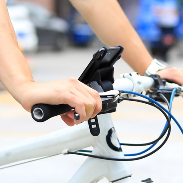 Justerbar Anti-slip Cyklar Telefonställ Stötsäkert Mobiltelefonfäste
