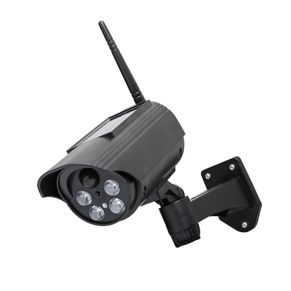 Falsk solcellsdriven säkerhetskamera, väderbeständig, realistisk CCTV-övervakningsutrustning