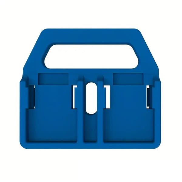 Universell 18V batterioppbevaringsholder i plast med bærbart håndtak