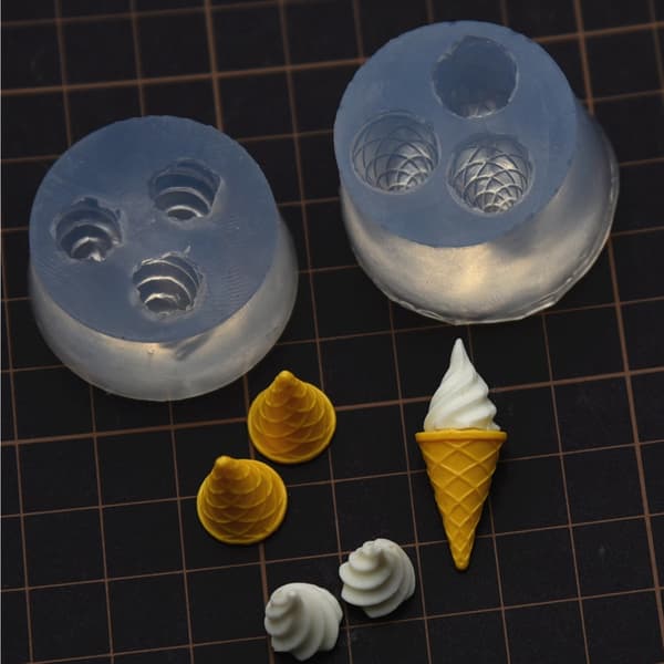 Silikone Miniature Dessert Formningsværktøj Silikoneforme til Børns Kunstprojekt