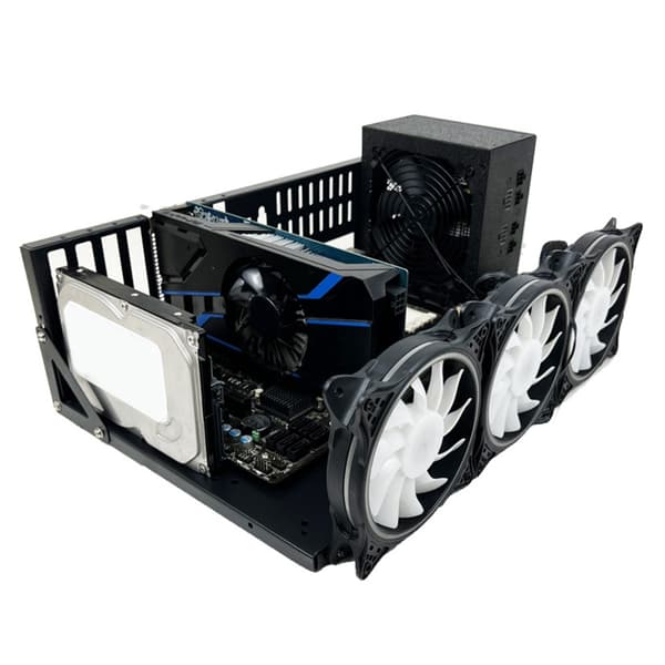 Mining Frame Åbent Chassis Frame Fortykket Bundkortbeslag Fastgørelsesramme