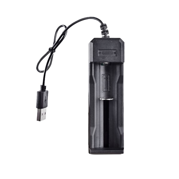 USB 3,7V smartlader 1CH for oppladbare Li-ion-batterier 18650 26650 14500