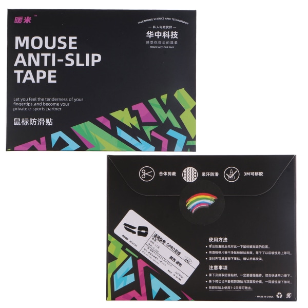 HZ-L Mouse Skin Mouse Anti-slip Tejp Musskridskor Sidodekal för GPro Wireless GPRO-möss Fukttransporterande