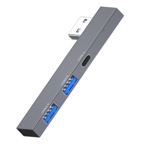 USB 3.0 Hub 3 Portar Aluminiumlegering USB Hub 2.0 Extended Type C/ USB PD Splitter Adapterkontakt för bärbar dator