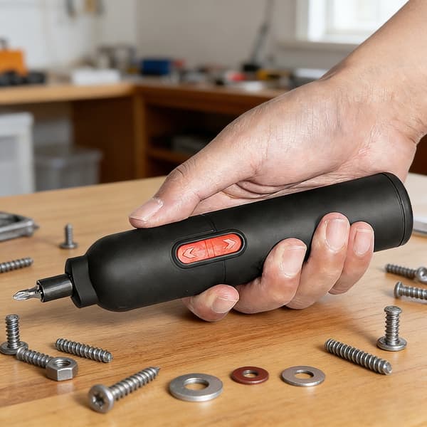 Mini elektrisk skruetrækkersæt perfekt til små reparationer og samlinger