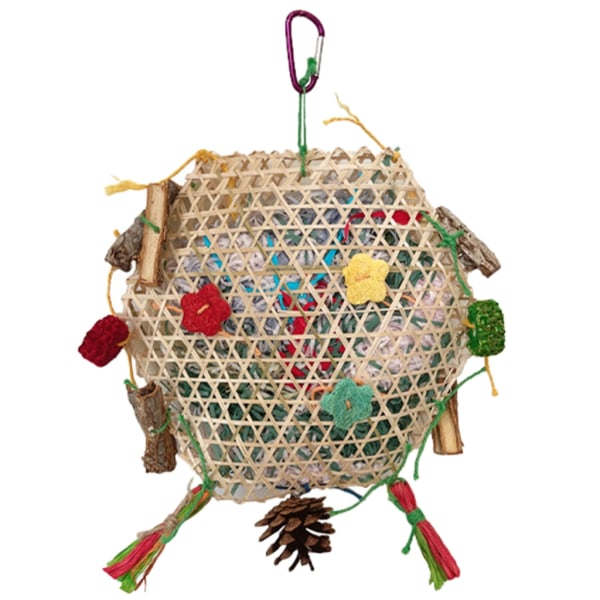 Papegojbur Rotting strimlad pappersleksak för Bird Timothy Toy för släppstress