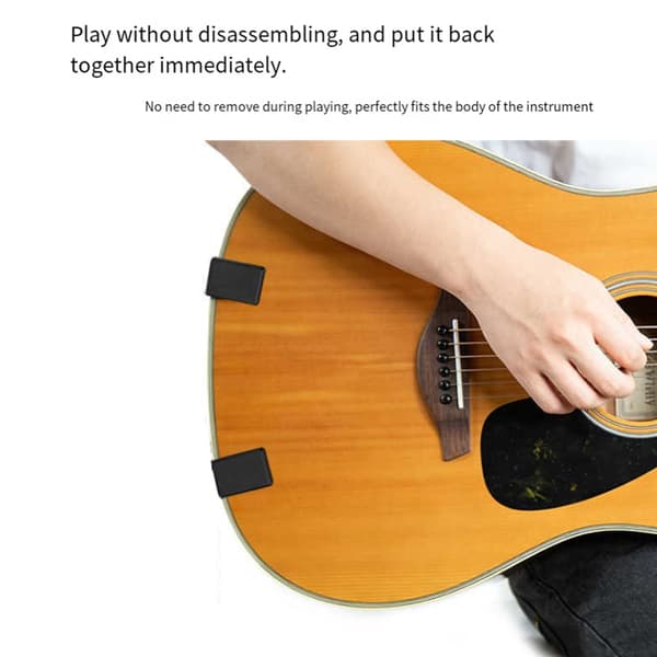 Akustisk Gitarstativ Bærbart Gitar Stabilt Stativ Med Silikonfôr
