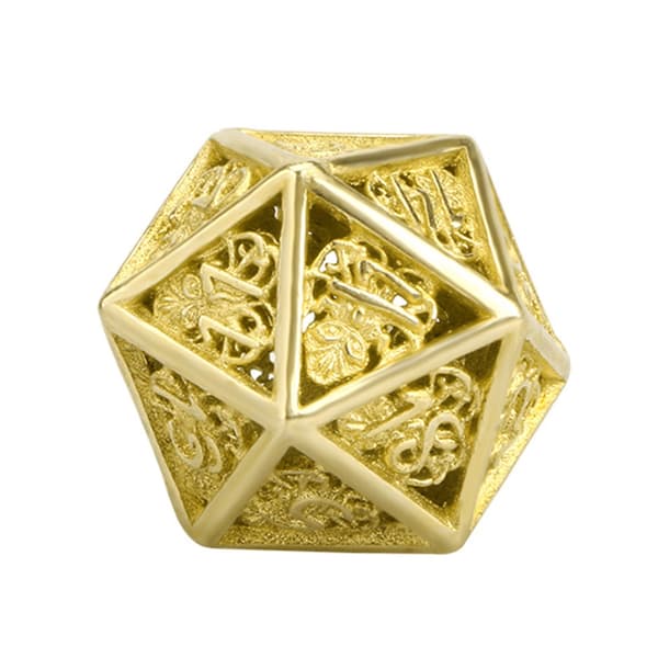 7 stk. Multifunksjonell-Polyhedron Terninger Hule Metall Terninger Sett Bordspill-Terninger