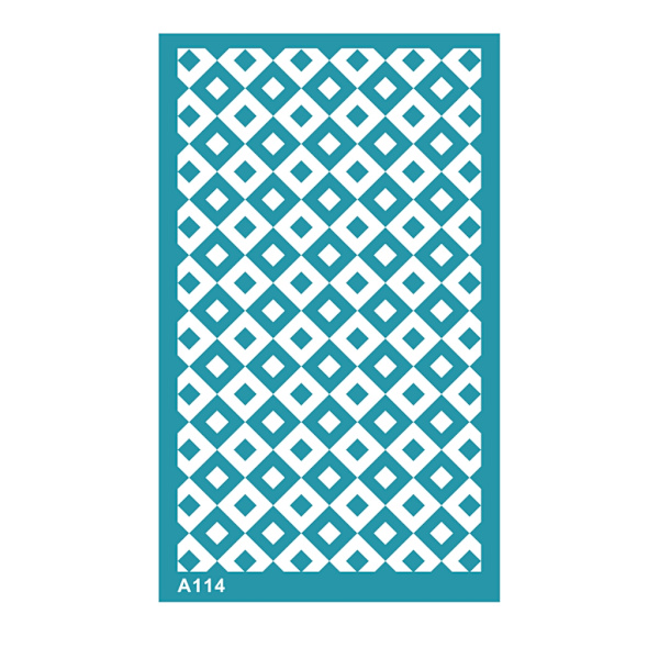 Återanvändbara Silk Screen schabloner för lera smycken örhängen, textur ark för lera