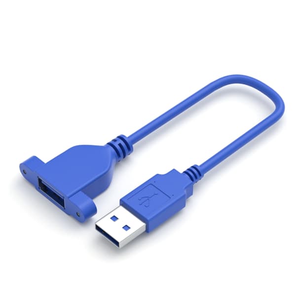 USB 3.0 forlængerkabel med skruer USB 3.0/USB 2.0 han-til-hun-konverter til computerprinter mobile enheder
