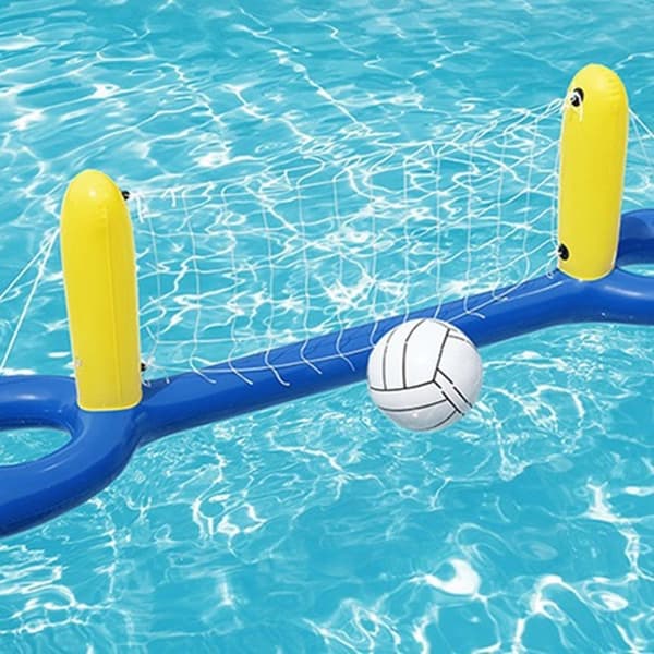 Bärbart Uppblåsbart Volleybollnät Vattenspel Utomhuspoolspel