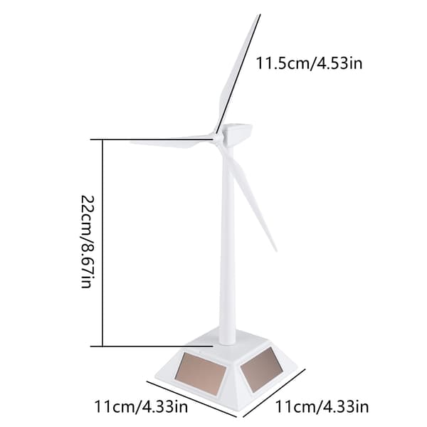 Solcellsdriven Vindkraftverk Modell Byggsats Barn DIY Vinghjul för Barn Present