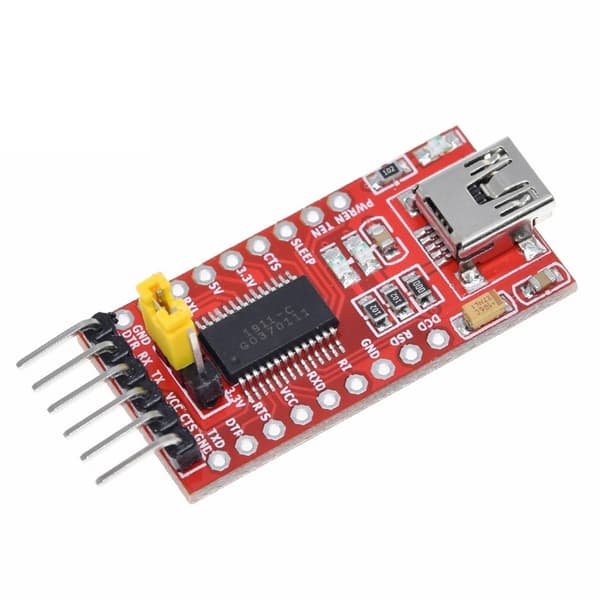 FT232RL Mini USB till TTL Seriell Konverter Adapter Modul 3.3V 5.5V FT232R