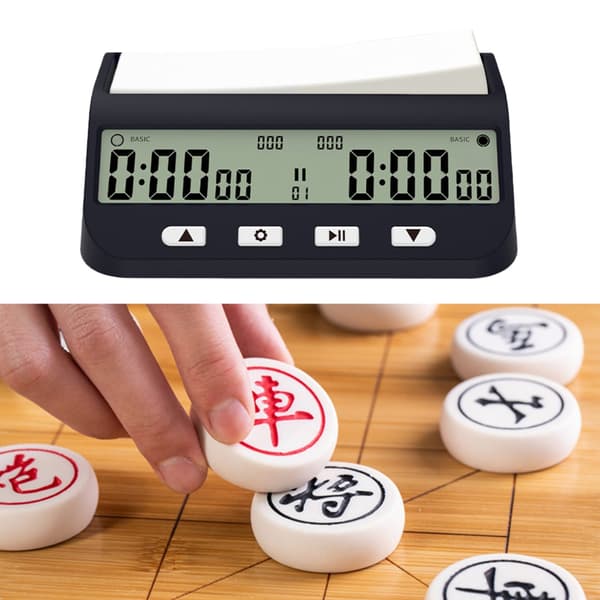 Sjakk Klokke Digital Timer, Digital Display Sjakk Timer Nedtelling Spill Timer