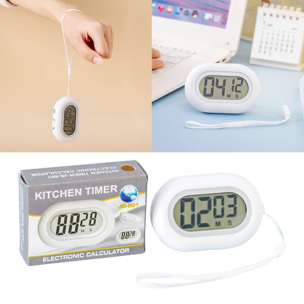 Magnetisk köksmatlagningstimer Digital skärmtimer Nedräkningslarmklocka