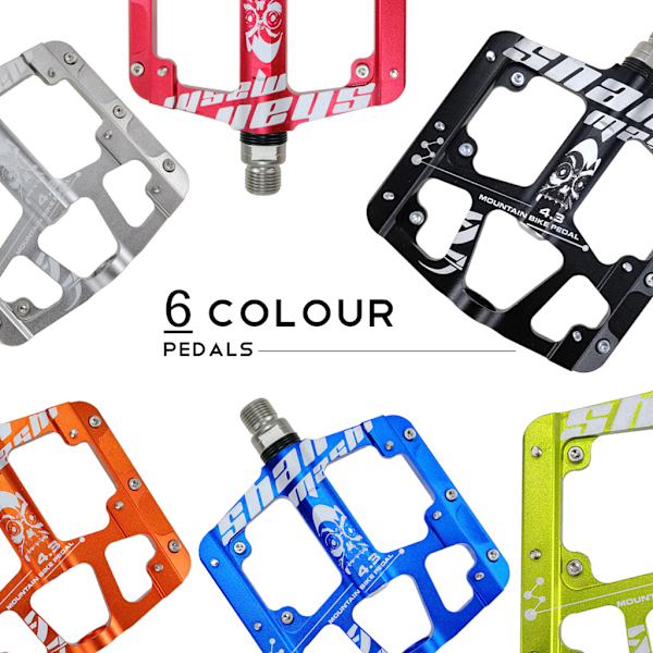 Vej MTB Mountainbike Cykel Pedal 3 Leje Stål Flade Cykelpedaler Titanium