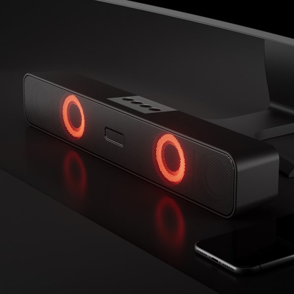 Kotiteatteriäänentoistojärjestelmä Bluetooth-yhteensopiva RGB-kaiutin Surround Soundbar